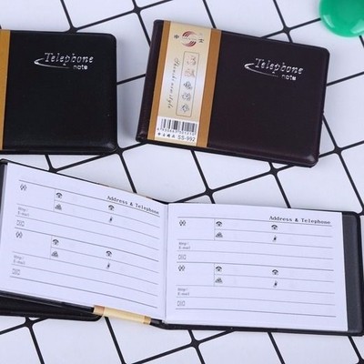 电话薄电话号码记录本薄可装身份证卡小电话本通讯录笔记本便携本